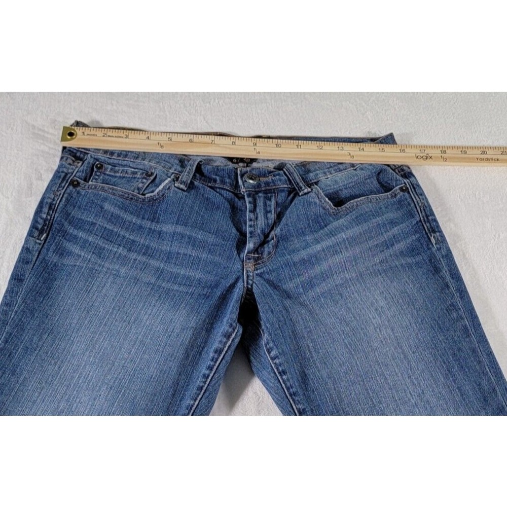 Lucky Brand Sweet N Crop Size 28 Blue Denim Mid-Rise Straight Leg Women's Jeans - Picture 10 of 16